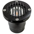 Dabmar Lighting 20 watt Fiberglass Well Light with Grill - MR16; Black - 12V FG317-B
